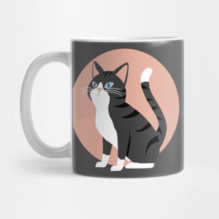 black cat lover sunny cartoon vector pet Mug